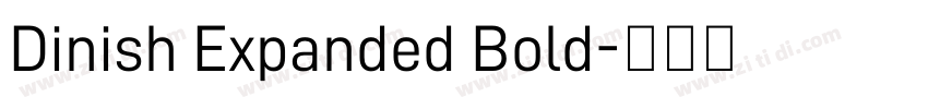 Dinish Expanded Bold字体转换